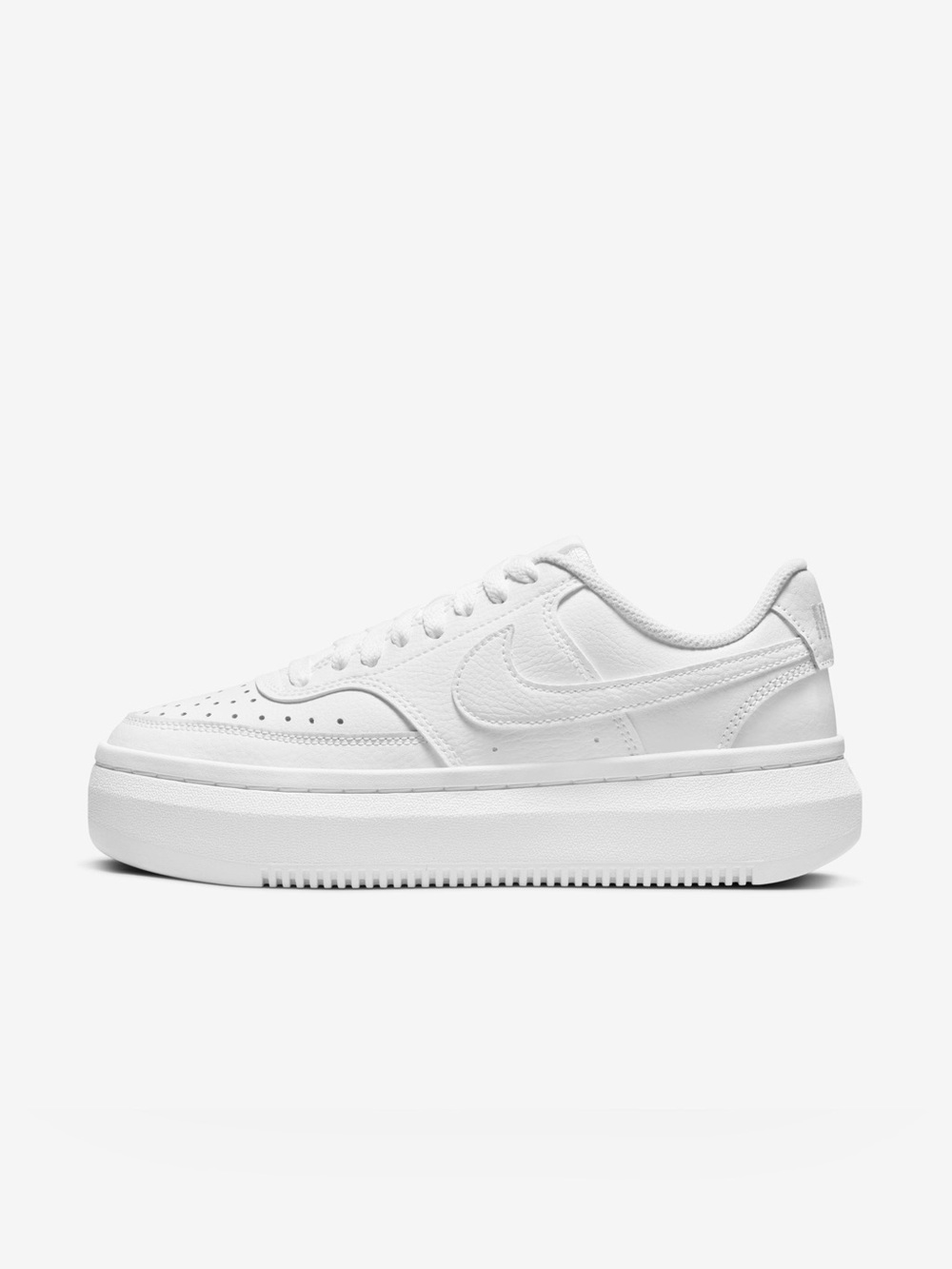 Nike Women's Court Vision All-White Platform Sneaker